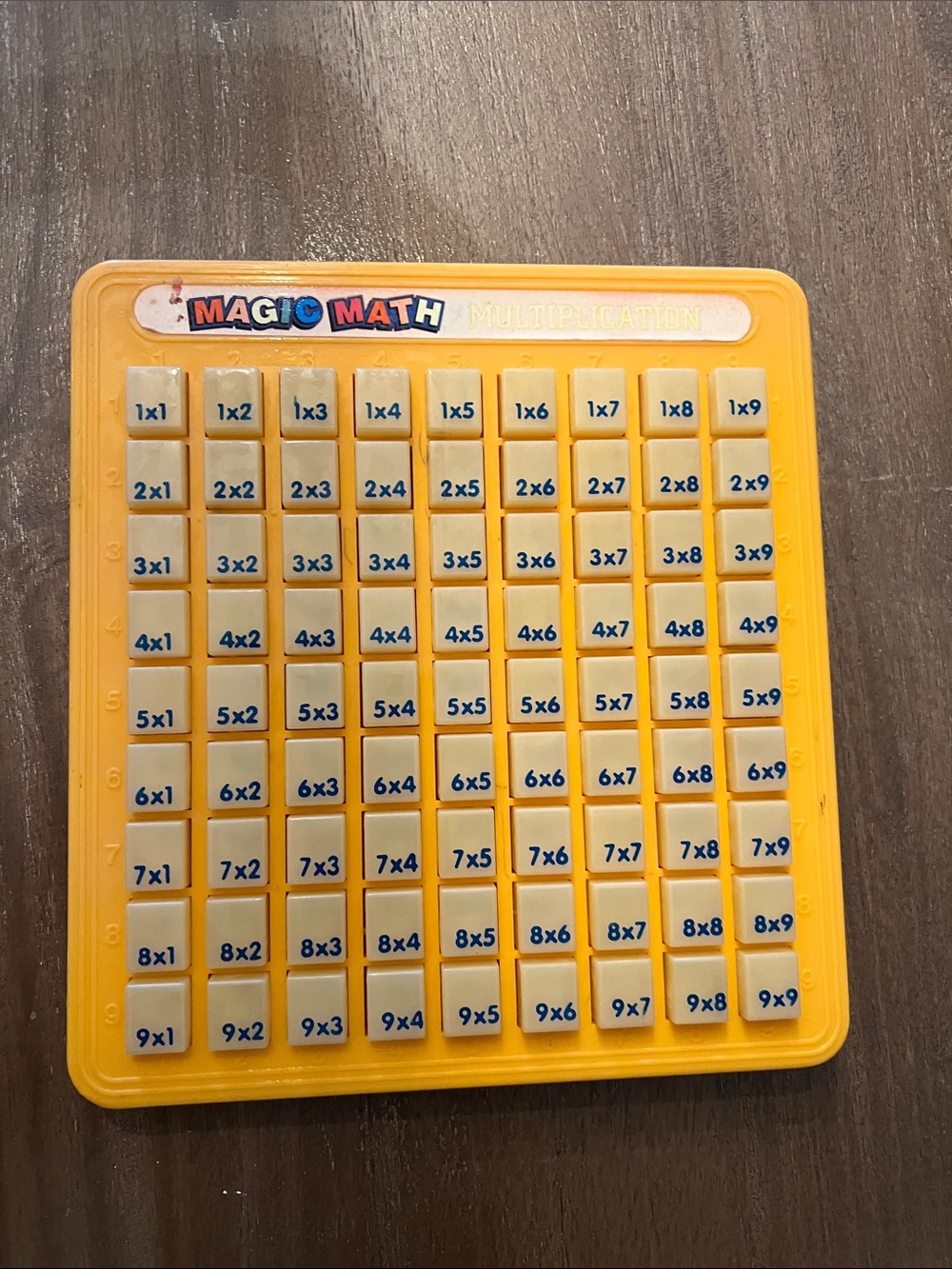 Vintage magic math addition/subtraction Multiplication Learning Boards - Yellow - Picture 7 of 8